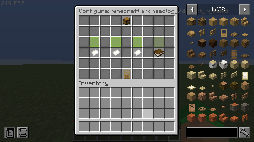 Quick Config screen with chance and amount presets