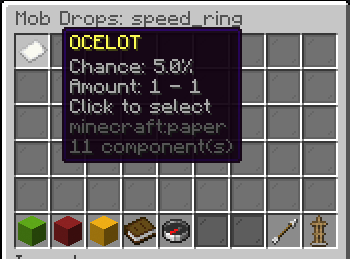 Mob Drop Editor showing configured drops