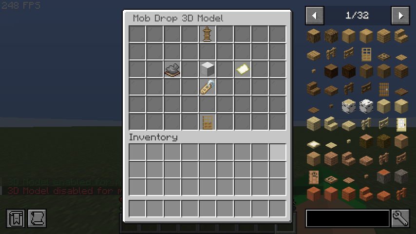 Mob Drop Model Config GUI